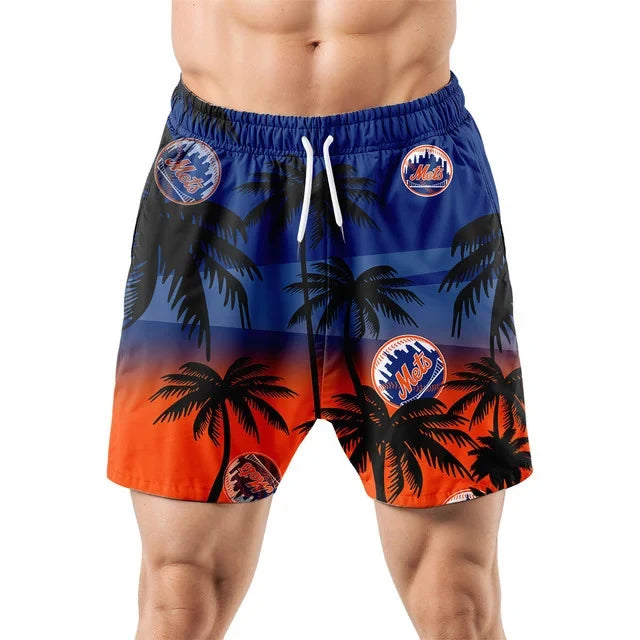 [HOMERUN DEAL] NEW CUSTOMIZED MLB17 NYM NEW YORK METS UNISEX HAWAIIAN SHIRT & SHORTS SET