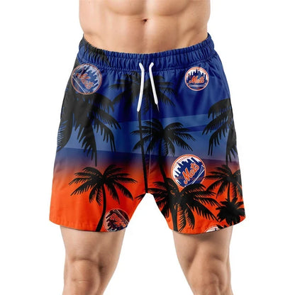 [HOMERUN DEAL] NEW CUSTOMIZED MLB17 NYM NEW YORK METS UNISEX HAWAIIAN SHIRT & SHORTS SET