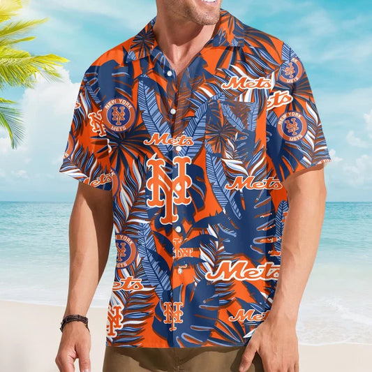 [HOMERUN DEAL] NEW CUSTOMIZED MLB17 NYM NEW YORK METS UNISEX HAWAIIAN SHIRT
