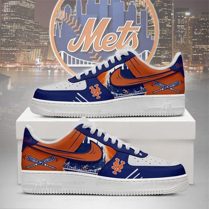 [HOMERUN DEAL] NEW CUSTOMIZED MLB17 NY METS AF1 SHOES