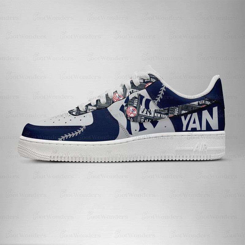 [HOMERUN DEAL] NEW CUSTOMIZED MLB01 NY YANKEES AF1 SHOES
