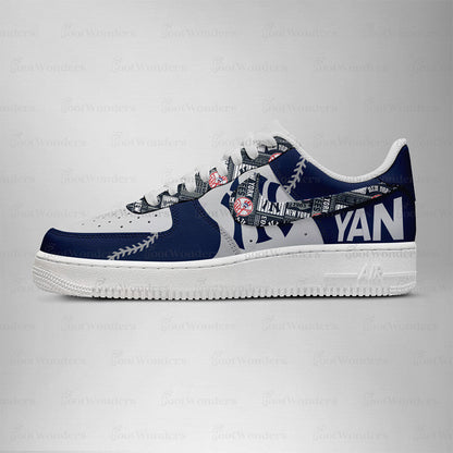 [HOMERUN DEAL] NEW CUSTOMIZED MLB01 NY YANKEES AF1 SHOES