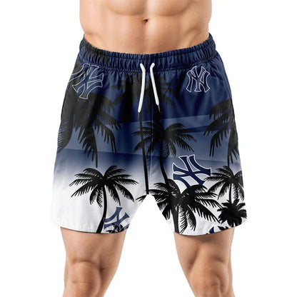[HOMERUN DEAL] NEW CUSTOMIZED MLB01 NYY NEW YORK YANKEES UNISEX HAWAIIAN SHIRT & SHORTS SET
