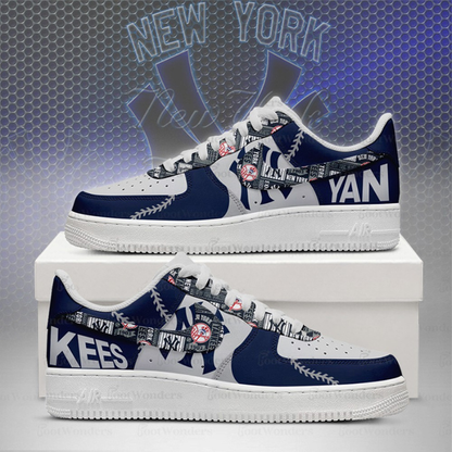 [HOMERUN DEAL] NEW CUSTOMIZED MLB01 NY YANKEES AF1 SHOES