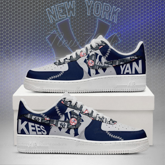 [HOMERUN DEAL] NEW CUSTOMIZED MLB01 NY YANKEES AF1 SHOES