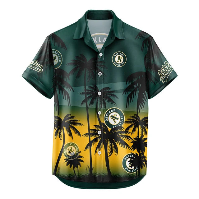 [HOMERUN DEAL] NEW CUSTOMIZED MLB23 OAS OAKLAND ATHLETICS UNISEX HAWAIIAN SHIRT & SHORTS SET
