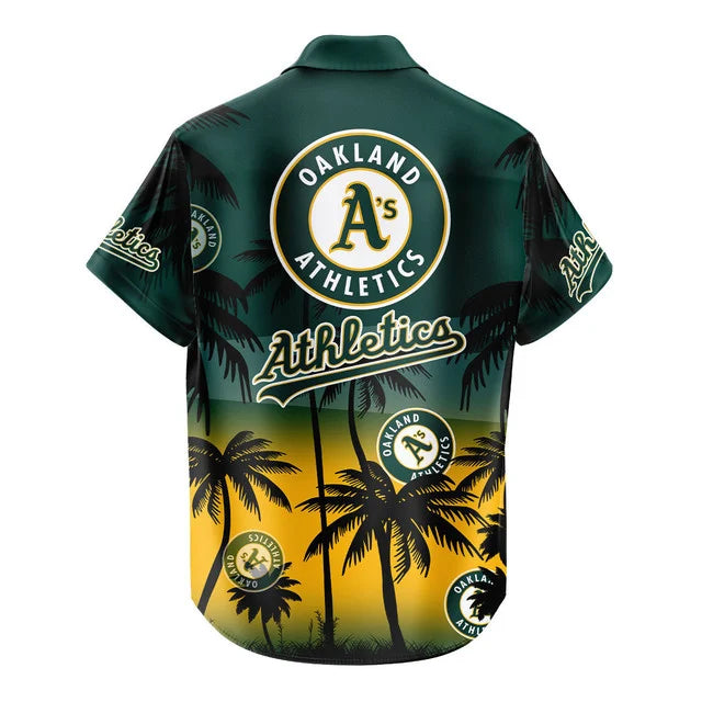 [HOMERUN DEAL] NEW CUSTOMIZED MLB23 OAS OAKLAND ATHLETICS UNISEX HAWAIIAN SHIRT & SHORTS SET