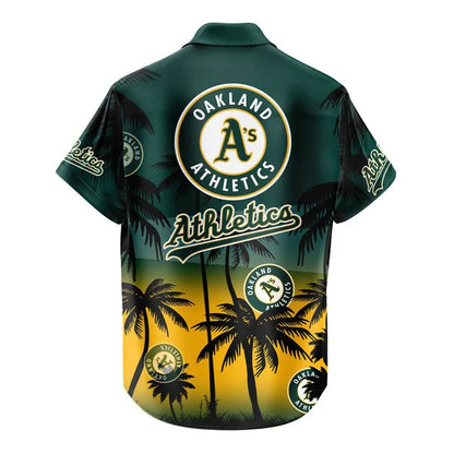 [HOMERUN DEAL] NEW CUSTOMIZED MLB23 OAS OAKLAND ATHLETICS UNISEX HAWAIIAN SHIRT & SHORTS SET