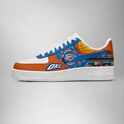 [SLAM DUNK DEAL] NEW CUSTOMIZED NBA01 OCT OKLAHOMA CITY THUNDER AF1 SHOES
