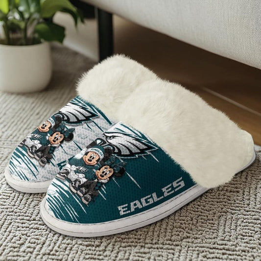 [TOUCHDOWN DEAL] NEW CUSTOMIZED NFL02 PPE PHILADELPHIA EAGLES COTTON SLIPPERS