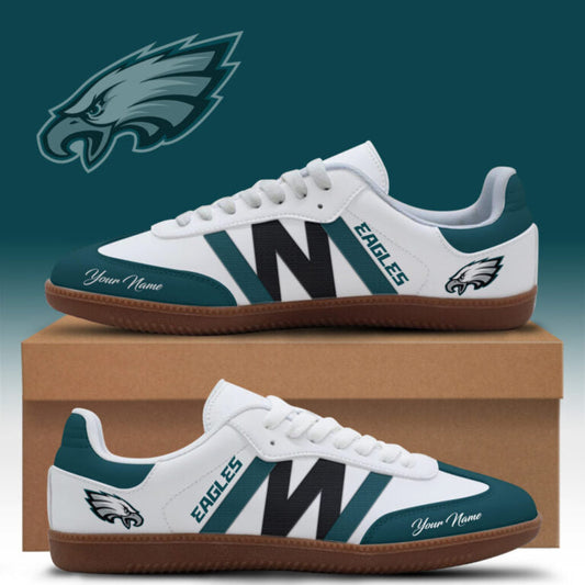 [TOUCHDOWN DEAL] NEW CUSTOMIZED NFL02 PPE PHILADELPHIA EAGLES CLASSIC SNEAKERS