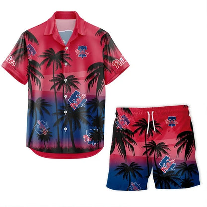 [HOMERUN DEAL] NEW CUSTOMIZED MLB11 PPS PHILADELPHIA PHILLIES UNISEX HAWAIIAN SHIRT & SHORTS SET