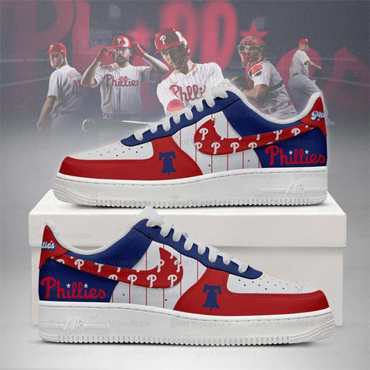 [HOMERUN DEAL] NEW CUSTOMIZED MLB11 PH PHILLIES AF1 SHOES