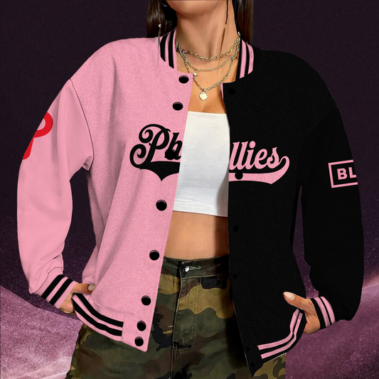 [HOMERUN DEAL] NEW CUSTOMIZED MLB11 PPS PHILADELPHIA PHILLIES SATIN VARSITY & BASEBALL JACKET