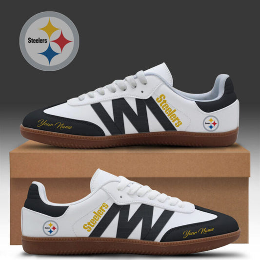 [TOUCHDOWN DEAL] NEW CUSTOMIZED NFL14 PSB PITTSBURGH STEELERS CLASSIC SNEAKERS