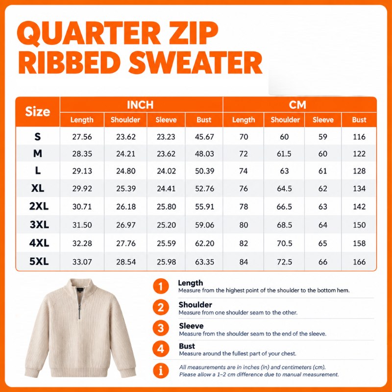 [TOUCHDOWN DEAL] NEW CUSTOMIZED NFL04 DTL DETROIT LIONS QUARTER ZIP RIBBED SWEATER