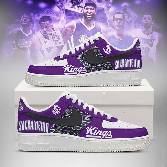 [SLAM DUNK DEAL] NEW CUSTOMIZED NBA16 SKI SACRAMENTO KINGS AF1 SHOES