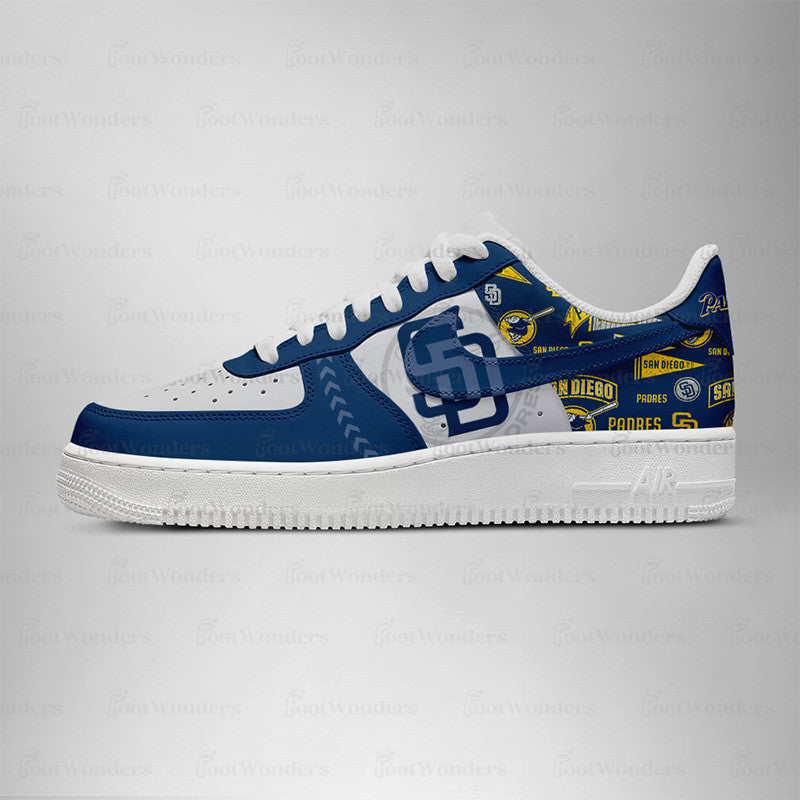 [HOMERUN DEAL] NEW CUSTOMIZED MLB18 SD PADRES AF1 SHOES