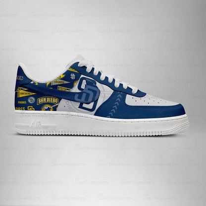 [HOMERUN DEAL] NEW CUSTOMIZED MLB18 SD PADRES AF1 SHOES