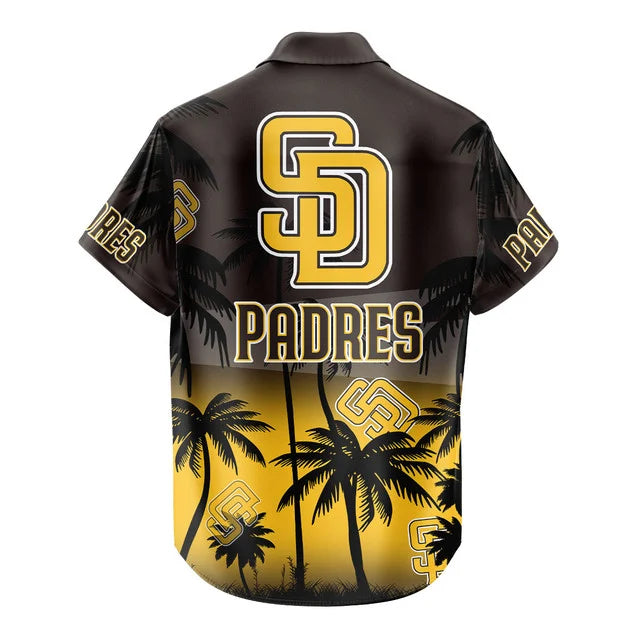 [HOMERUN DEAL] NEW CUSTOMIZED MLB18 SDP SAN DIEGO PADRES UNISEX HAWAIIAN SHIRT & SHORTS SET