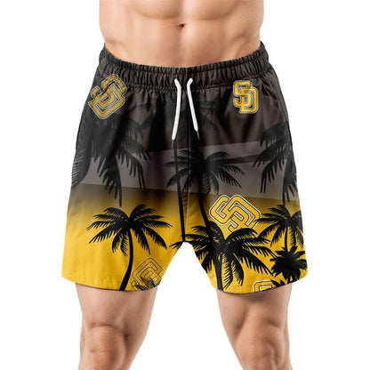 [HOMERUN DEAL] NEW CUSTOMIZED MLB18 SDP SAN DIEGO PADRES UNISEX HAWAIIAN SHIRT & SHORTS SET