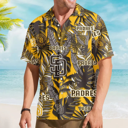 [FLASH SALE] NEW CUSTOMIZED MLB18 SDP SAN DIEGO PADRES UNISEX HAWAIIAN SHIRT