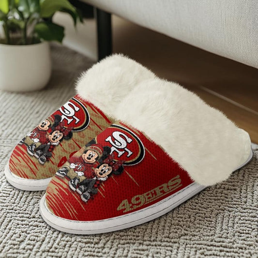 [TOUCHDOWN DEAL] NEW CUSTOMIZED NFL11 SF49 SAN FRANCISCO 49ERS COTTON SLIPPERS