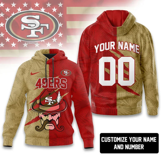 [TOUCHDOWN DEAL] NEW CUSTOMIZED NFL11 SF49 SAN FRANCISCO 49ERS T-SHIRT, HOODIE, ZIP HOODIE
