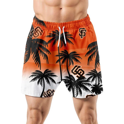 [HOMERUN DEAL] NEW CUSTOMIZED MLB06 SFG SAN FRANCISCO GIANTS UNISEX HAWAIIAN SHIRT & SHORTS SET