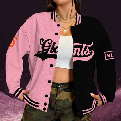 [HOMERUN DEAL] NEW CUSTOMIZED MLB06 SFG SAN FRANCISCO GIANTS SATIN VARSITY & BASEBALL JACKET