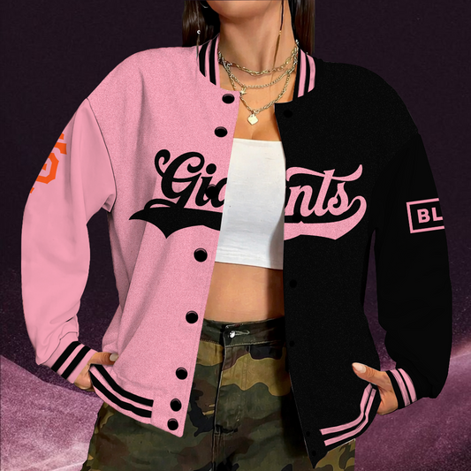 [HOMERUN DEAL] NEW CUSTOMIZED MLB06 SFG SAN FRANCISCO GIANTS SATIN VARSITY & BASEBALL JACKET