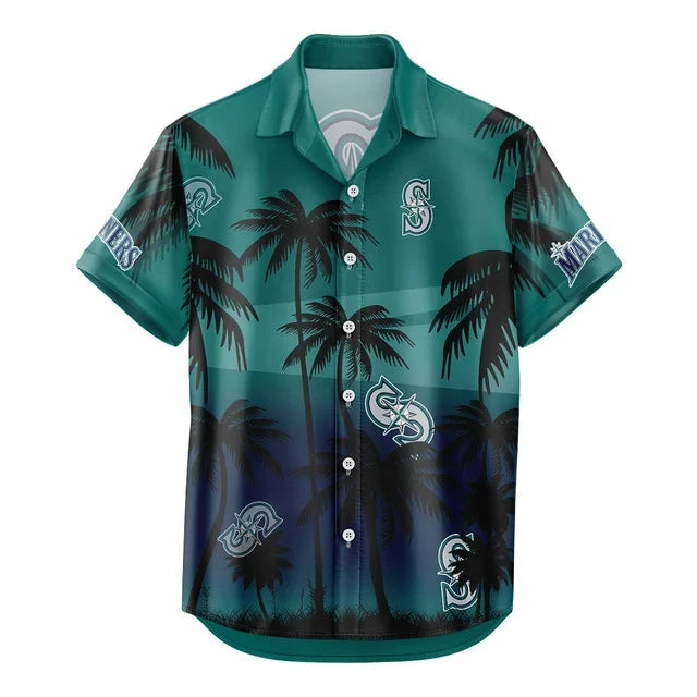 [HOMERUN DEAL] NEW CUSTOMIZED MLB14 SMS SEATTLE MARINERS UNISEX HAWAIIAN SHIRT & SHORTS SET
