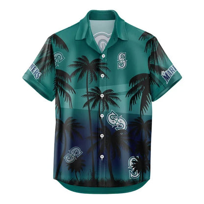 [HOMERUN DEAL] NEW CUSTOMIZED MLB14 SMS SEATTLE MARINERS UNISEX HAWAIIAN SHIRT & SHORTS SET