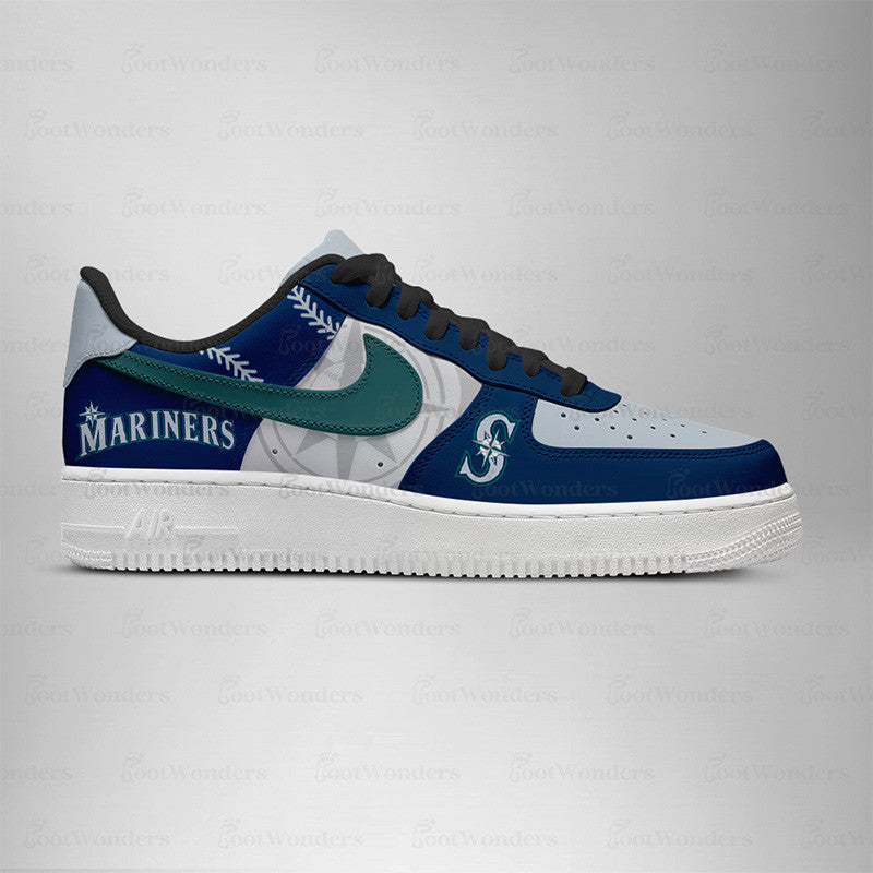 [HOMERUN DEAL] NEW CUSTOMIZED MLB14 ST MARINERS AF1 SHOES
