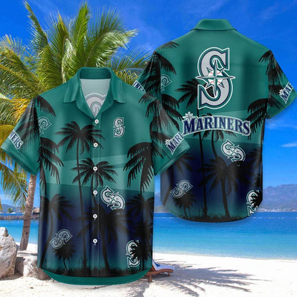[HOMERUN DEAL] NEW CUSTOMIZED MLB14 SMS SEATTLE MARINERS UNISEX HAWAIIAN SHIRT & SHORTS SET