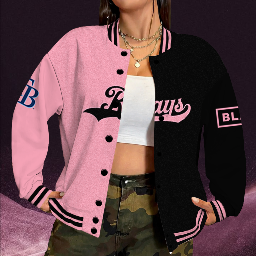 [HOMERUN DEAL] NEW CUSTOMIZED MLB21 TBR TAMPA BAY RAYS SATIN VARSITY & BASEBALL JACKET