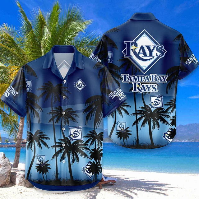 [HOMERUN DEAL] NEW CUSTOMIZED MLB21 TBR TAMPA BAY RAYS UNISEX HAWAIIAN SHIRT & SHORTS SET