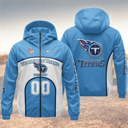 [TOUCHDOWN DEAL] NEW CUSTOMIZED NFL31 TST TENNESSEE TITANS WINDBREAKER JACKET