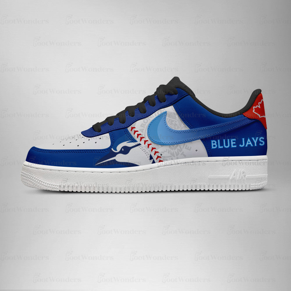 [HOMERUN DEAL] NEW CUSTOMIZED MLB12 TR BLUE JAYS AF1 SHOES