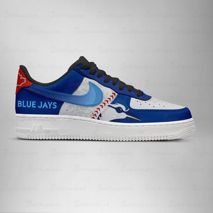 [HOMERUN DEAL] NEW CUSTOMIZED MLB12 TR BLUE JAYS AF1 SHOES