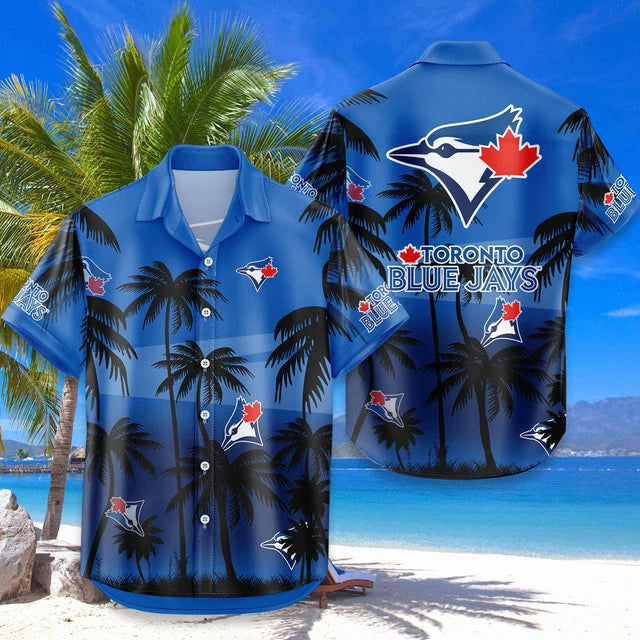 [HOMERUN DEAL] NEW CUSTOMIZED MLB12 TBJ TORONTO BLUE JAYS UNISEX HAWAIIAN SHIRT & SHORTS SET