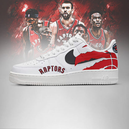 [SLAM DUNK DEAL] NEW CUSTOMIZED NBA24 TRA TORONTO RAPTORS AF1 SHOES