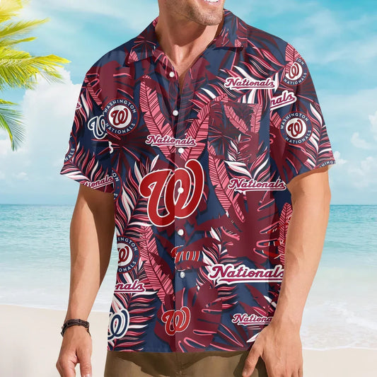[HOMERUN DEAL] NEW CUSTOMIZED MLB28 WNS WASHINGTON NATIONALS UNISEX HAWAIIAN SHIRT