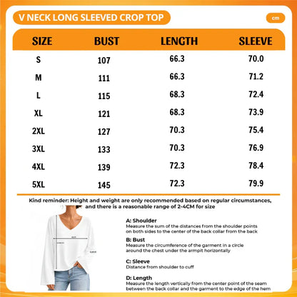 [SPECIAL OFFER] NEW CUSTOMIZED NFL32 NYG NEW YORK GIANTS V NECK LONG SLEEVED CROP TOP